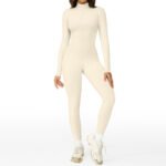 Women’s Nylon One-Piece Gym & Yoga Jumpsuit