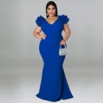 Women’s Plus-Size Elegant Long Summer Maxi Dress