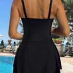 Women’s Ruffle Skirted Tummy-Control One-Piece Swimsuit