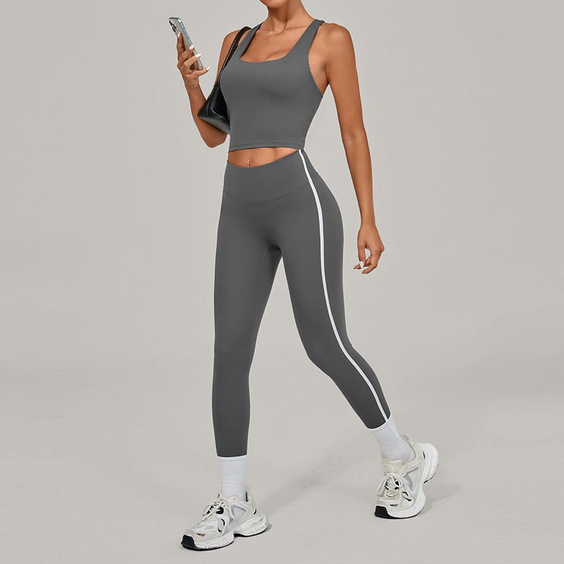 Women’s Quick-Dry High-Stretch 2-Piece Yoga & Gym Set