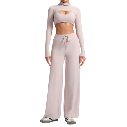 Women’s 3-Piece Long-Sleeve Yoga & Gym Activewear Set