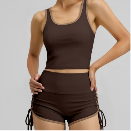 Women’s High-Waist Sports Top & Shorts Set