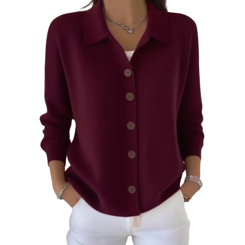Women’s Vintage Knitted Button-Front Winter Cardigan