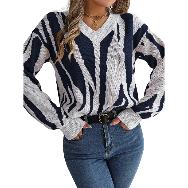 Women’s Plus-Size Jacquard Knit Winter Pullover