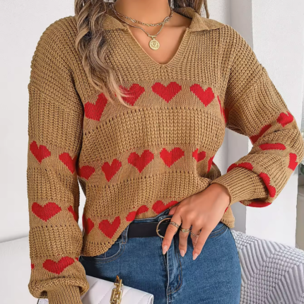 Women’s Twisted-Front Cropped Ribbed Knit Sweater