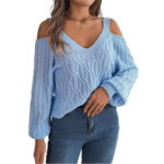 Women’s Oversized Solid-Color Knit Pullover Sweater
