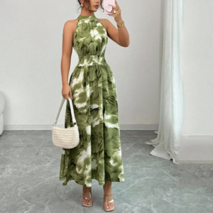 Women’s Elegant African-Inspired Long Evening Gown